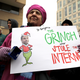 Demonstrators rally outside the Federal Communications Commission building to protest against the end of net neutrality rules Dec. 14, 2017, in Washington, D.C. (Chip Somodevilla/Getty Images)
